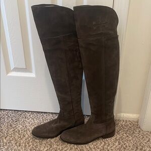 Tory Burch Brown Over the Knee Boots